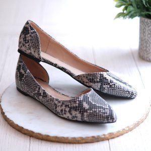Snake Skin Flats size 7.5